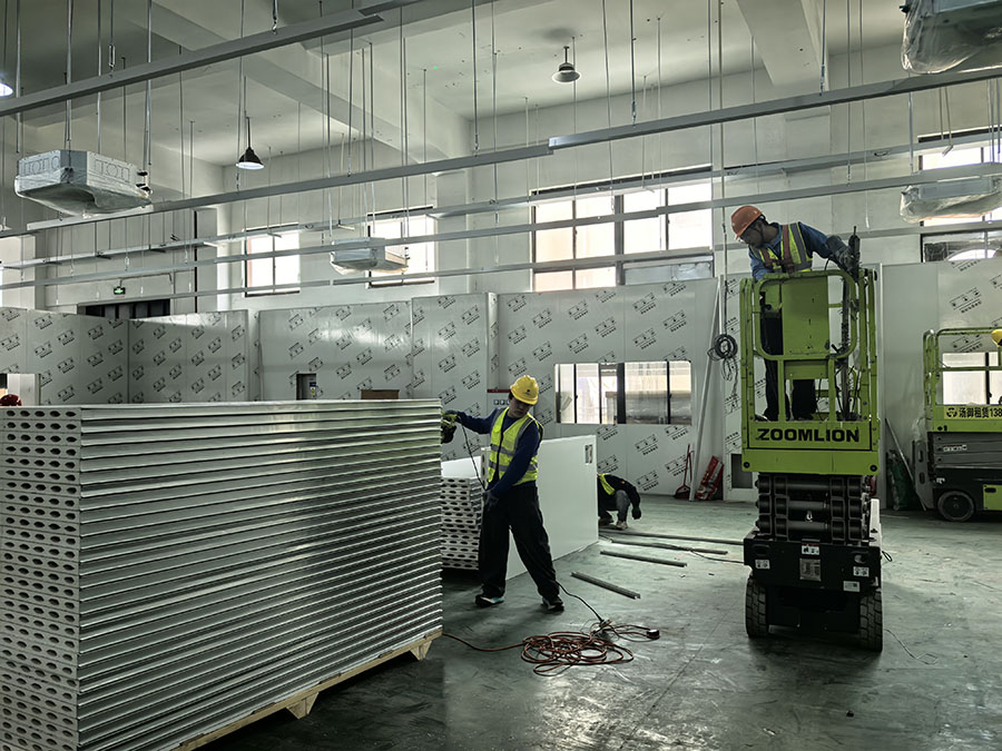 十萬級凈化車間裝修施工實拍圖片